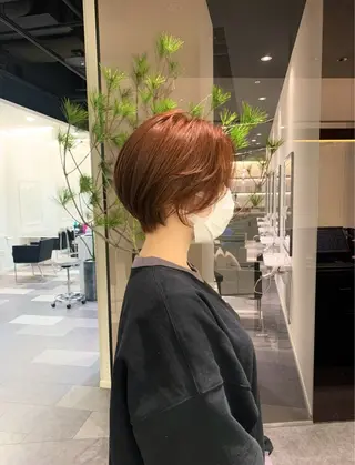 ショート 𝑹𝒊𝒉𝒐🎀 名駅/大人韓国ヘアのヘアスタイル