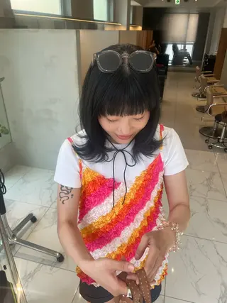 ミディアム 透明感\モテカラー 🫧🎀YUUのヘアスタイル