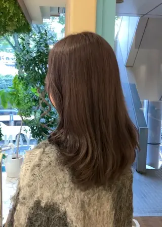 セミロング カラー ヘアアレンジ 久野紗愛 【髪質改善　艶髪】のヘアスタイル