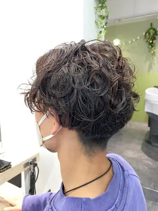 パーマ メンズ 韓国メンズ特化 パーマSatskiのヘアスタイル
