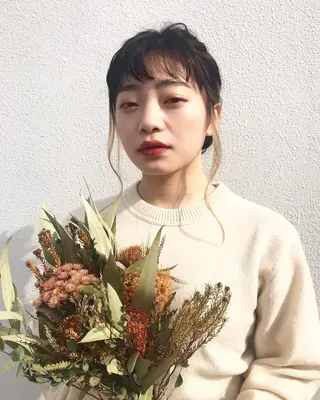 セミロング 🥛洒落髪小顔cut なら龍崎🥛のヘアスタイル