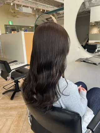 ロング カラー ベージュ/髪質改善 新潟/万代/井上佑のヘアスタイル