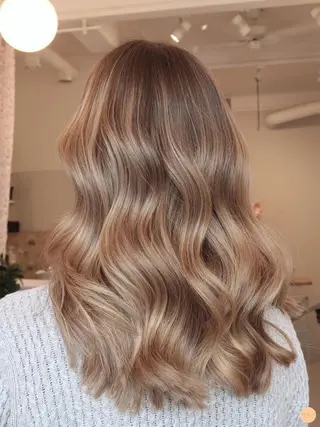 ロング カラー パーマ ヘアアレンジ キッズ ネイル マツエク・マツパ モリモト サナのヘアスタイル