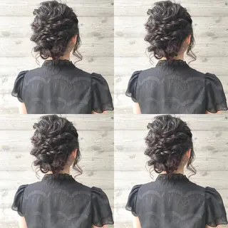 ヘアアレンジ クニモトハルナ ボブ/柔らかカラーのヘアスタイル