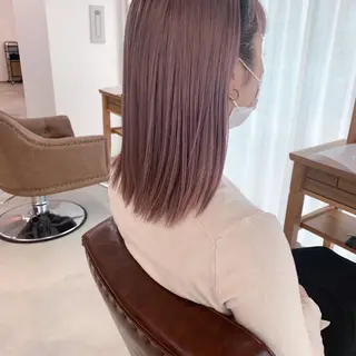 ミディアム カラー 🎀京都暖色/ 艶髪縮毛/funaのヘアスタイル