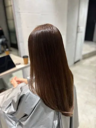 パーマ 艶髪酸性ストレート /髪質改善/寺田警二のヘアスタイル