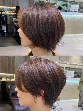 ショート 🌼アユム/レイヤー ハッシュカット🌼のヘアスタイル