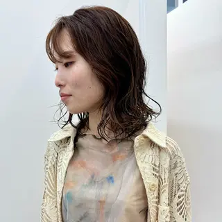 ミディアム パーマ ショート/パーマ/ MIOのヘアスタイル