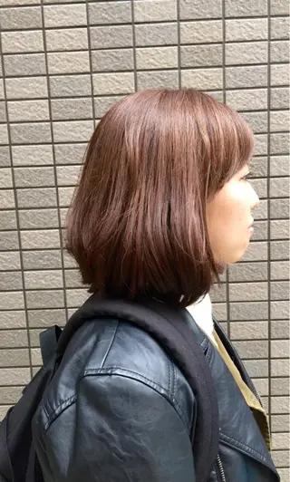 ショート ミディアム カラー 髪質改善・縮毛矯正/ 下村陽平のヘアスタイル