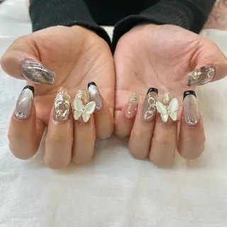 ロング 池袋痛ネイル Nok. 渡辺のネイルデザイン