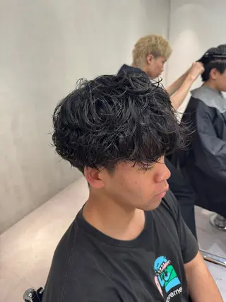 パーマ メンズ ブリーチ/パーマ特化 片平和寿のヘアスタイル