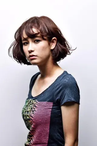 ミディアム カラー パーマ ヘアアレンジ メンズ キッズ ネイル マツエク・マツパ EnBlesS西宮 マンツーマン神道有基のヘアスタイル