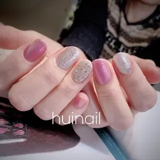 ミディアム めぐみのネイルサロン スタッフ練習のネイルデザイン