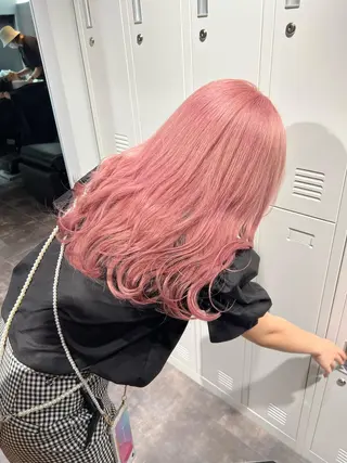 セミロング カラー esu 天満のヘアスタイル