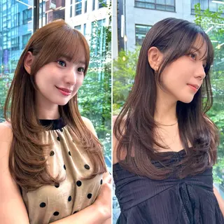 セミロング ワンカールレイヤー 顔周り☺︎shunのヘアスタイル