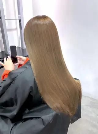 ロング カラー こまつ まりやのヘアスタイル