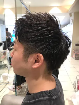 ショート カラー パーマ ヘアアレンジ メンズ キッズ ネイル マツエク・マツパ EnBlesS西宮 マンツーマン神道有基のヘアスタイル