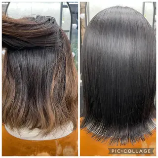 ミディアム カラー すぐ巻ける縮毛矯正 🍀勝倉　麗のヘアスタイル