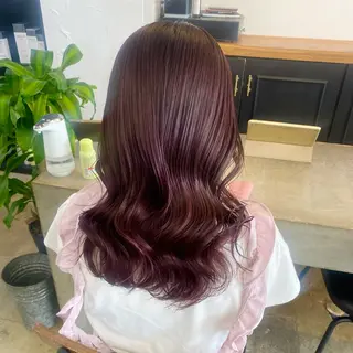 ミディアム カラー うる艶カラー /縮毛矯正✨レオンのヘアスタイル