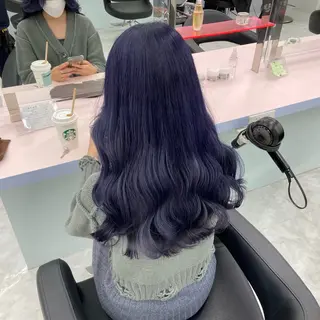 ロング カラー パーマ ヘアアレンジ 透明感ブリーチカラー 🌈TOMOHIROのヘアスタイル