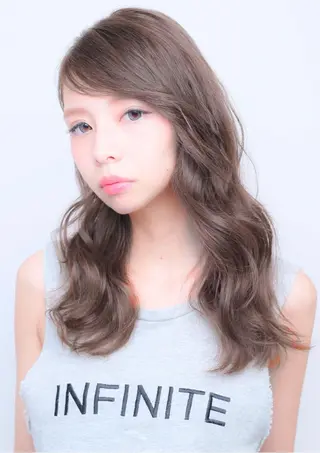 ロング カラー モテ髪透明感❤️ デイズヘアカラーのヘアスタイル