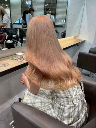 ロング カラー ハイトーンカラー💞 くるみ🎀のヘアスタイル