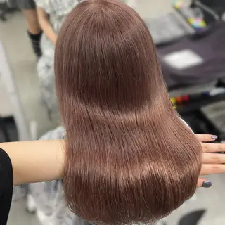セミロング カラー 表参道♡暗髪♡ 艶カラー♡アユミのヘアスタイル