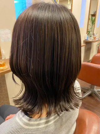 ミディアム カラー liL  hair サトウリョウタのヘアスタイル
