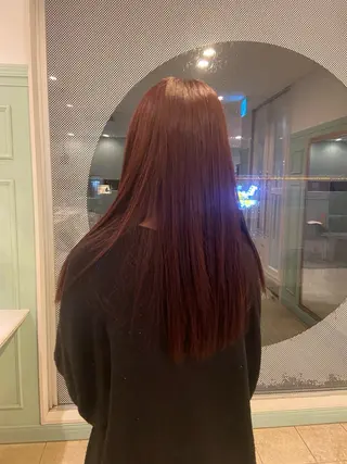 カラー yoshino /ナチュラル縮毛のヘアスタイル