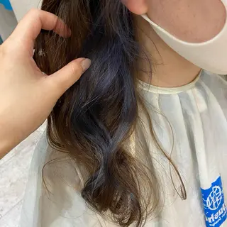 セミロング カラー 🫧透け感⋆艶髪💎 山口アヤカのヘアスタイル