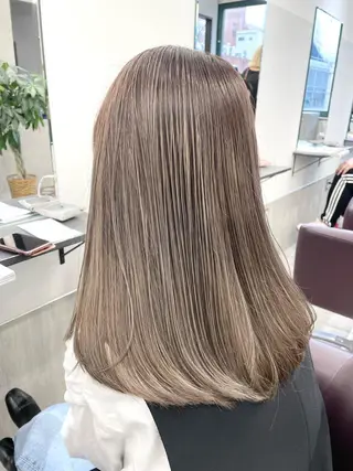 カラー ブリーチ有無Wカラー メンズパーマ大成のヘアスタイル