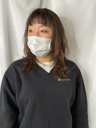 ミディアム 早瀬裕之 パーマのヘアスタイル