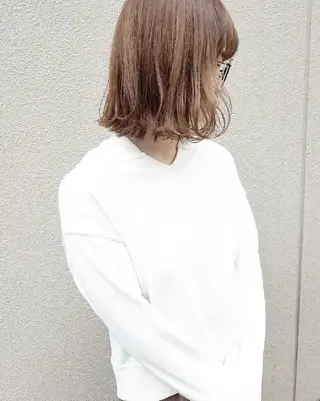 カラー 🙃 透明感カラー/ボブのヘアスタイル