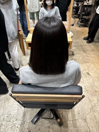ミディアム 山本 遥海のヘアスタイル