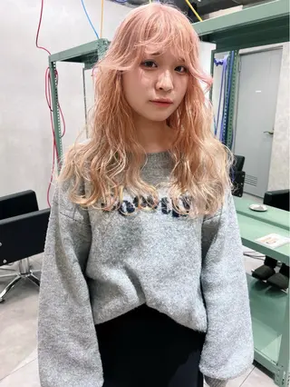 ロング カラー 🧡色落ちまで2度 楽しめる🧡ヨシキのヘアスタイル