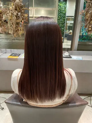 ロング カラー パーマ 原 萌香のヘアスタイル