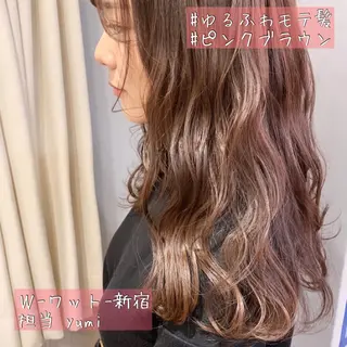 セミロング 新宿駅近♡友達とOK 🦋W -ワット -のヘアスタイル