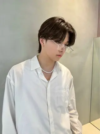 メンズ 大宮‎🩵縮毛矯正 レイヤー　佐藤和のヘアスタイル