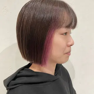 ショート 🫧レイナ 🫧 ツヤ髪／艶カラー🫧のヘアスタイル