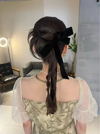 ロング 髪質改善・水素カラー ARIA(ému)のヘアスタイル