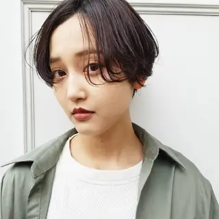 ショート 🙃 透明感カラー/ボブのヘアスタイル