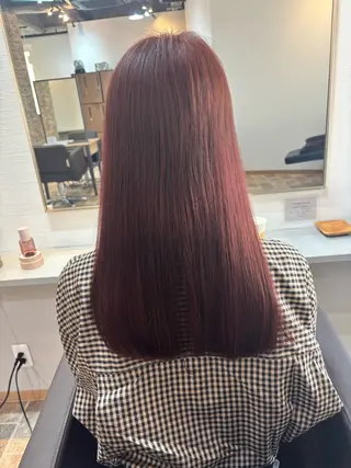ロング カラー ヘアカラー&縮毛矯正 STAR☆RIVERのヘアスタイル
