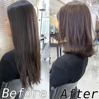 セミロング カラー 北間 寛哉のヘアスタイル