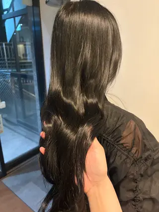 ロング カラー yuzuki カラー /縮毛モデル募集のヘアスタイル