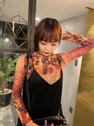 ショート カラー スパイラルパーマ 🌐hina⭐️のヘアスタイル