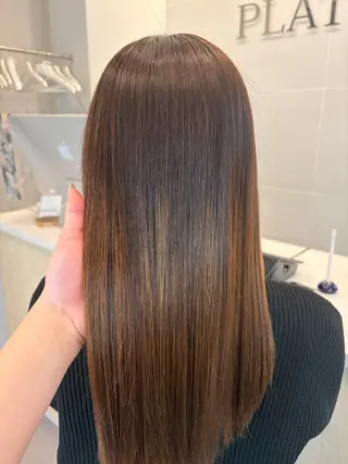 セミロング 🎀miyu🎀 カラー/縮毛矯正のヘアスタイル