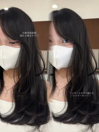 ロング 韓国レイヤー💋/ ワンホン/NANAのヘアスタイル