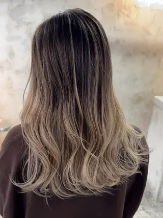 セミロング カラー 【大人海外ヘア】✨️ 横山晃基のヘアスタイル