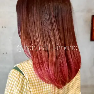 ミディアム カラー デザインカラー /aiのヘアスタイル