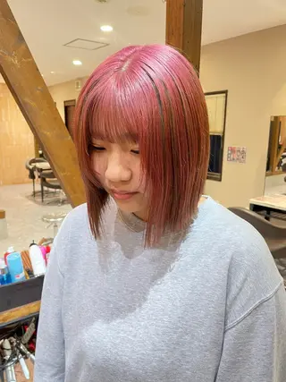 ミディアム カラー 髪質改善カラー🌈✨ 加藤 愛のヘアスタイル